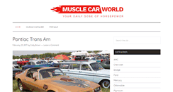 Desktop Screenshot of musclecarworld.com